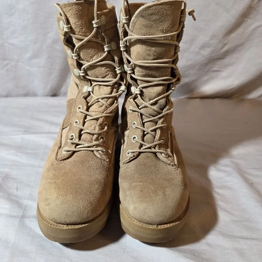 Belleville 790G Gore-Tex Waterproof Combat Boots 5.5 R Wide Tan Military Approve